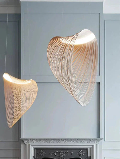 adjustable hanging wire pendant lamp for staircase lighting