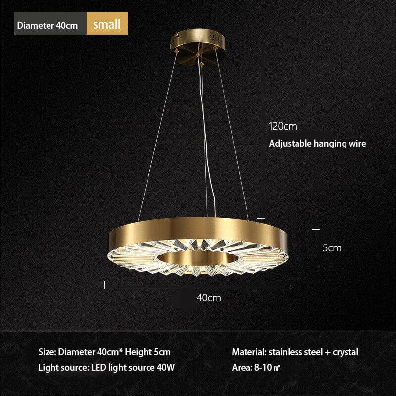 Elegant crystal pendant for modern homes