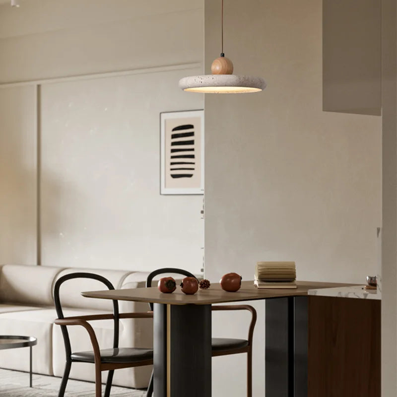 Rowan pendant lamp stone texture close-up detail