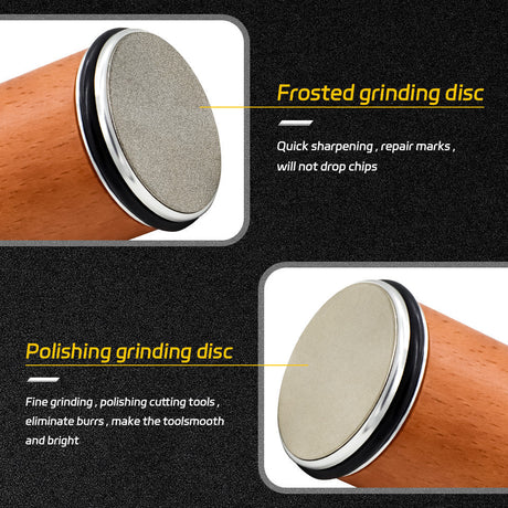 Diamond Rolling Sharpener For Straight-Edge Kitchen Knives - OpalDwell