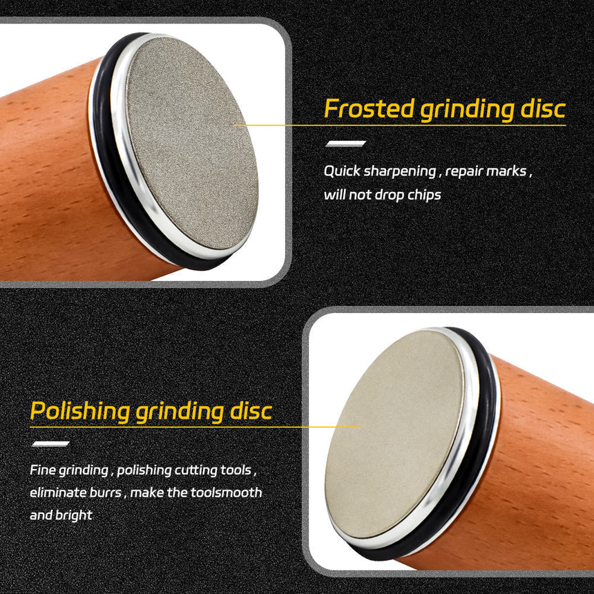Diamond Rolling Sharpener For Straight-Edge Kitchen Knives - OpalDwell
