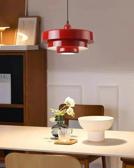 White Pendant Light with warm glow lighting | OroDwell