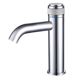 Single-handle bathroom mixer faucet for small bathroom spaces