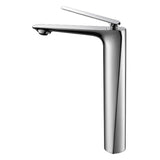 Single-handle brass vessel faucet for modern bathroom decor