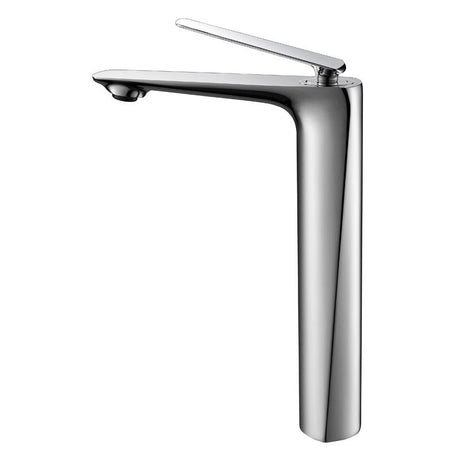 Single-handle brass vessel faucet for modern bathroom decor