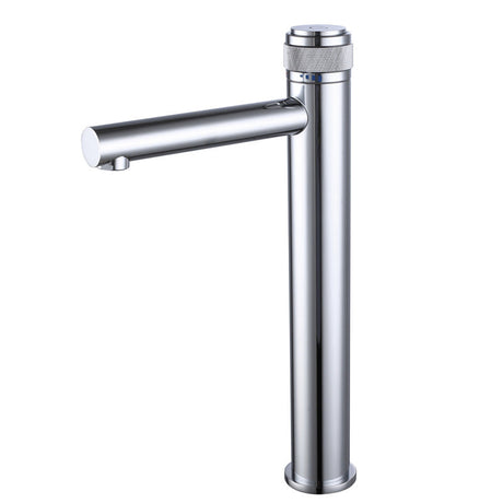 Single-handle bathroom mixer faucet installed in a bathroom setting