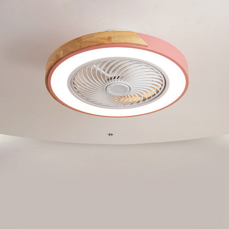 Wood Ceiling Fan Light Side Angle Product View - OpalDwell