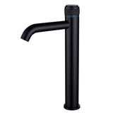 Single-handle bathroom mixer faucet - chrome finish spout
