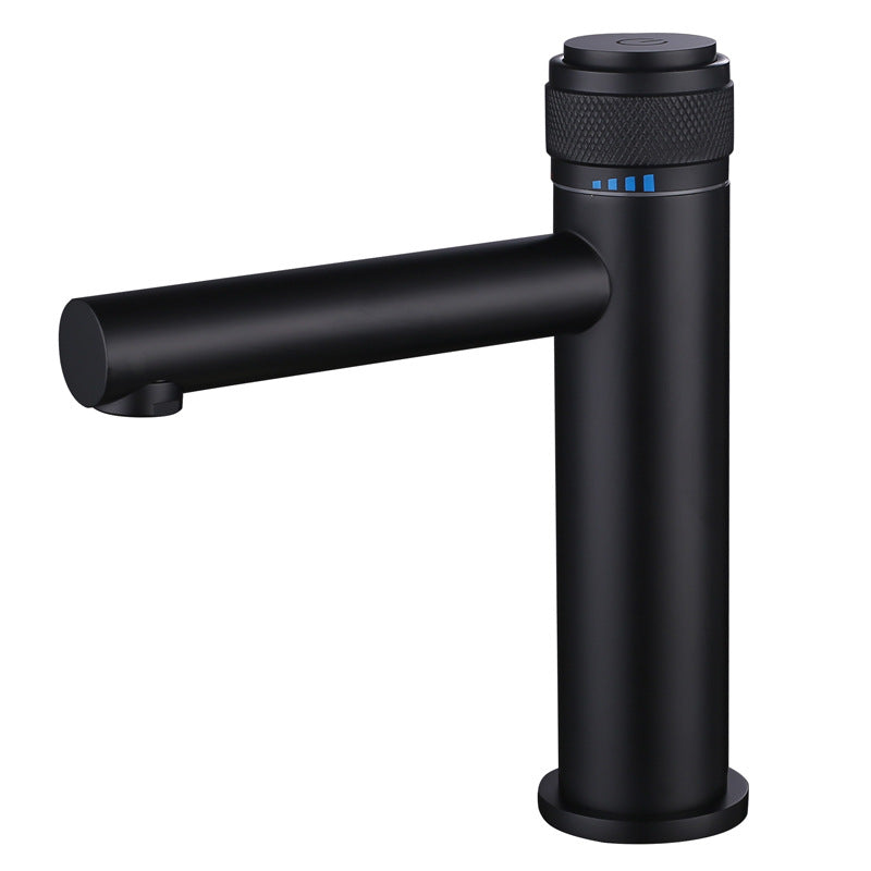 Single-handle bathroom mixer faucet with easy installation design - brass construction
