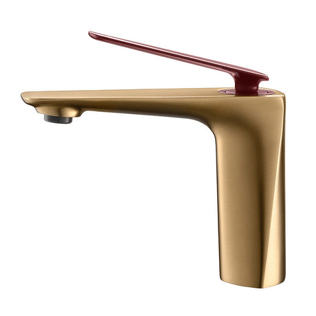 Brass vessel faucet - single-handle one-hole design