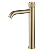 Single-handle bathroom mixer faucet for small bathroom spaces - hot and cold water control