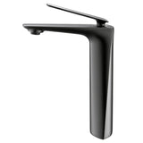 Single-handle brass vessel faucet - antique black finish