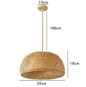 Handcrafted bamboo pendant for home decor