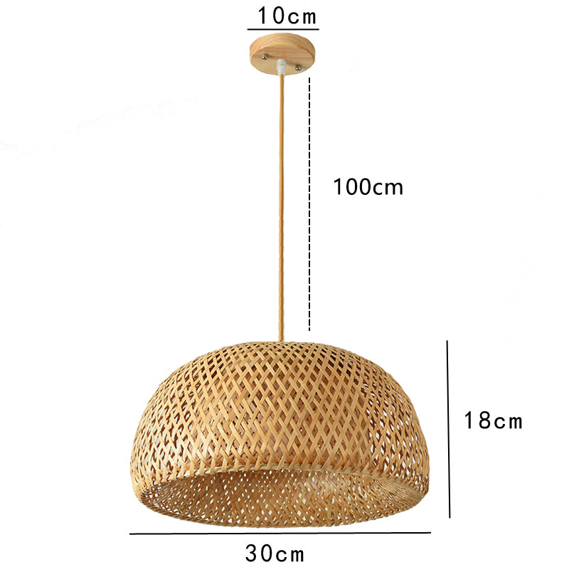 Handcrafted bamboo pendant for home decor