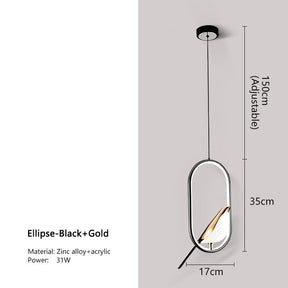 black and silver pendant lamp for modern homes