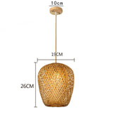 Natural material pendant for modern homes