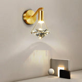 K9 crystal wall light for bedroom decor