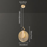 Gold Crystal Pendant Light for Dining Room and Kitchen - OpalDwell