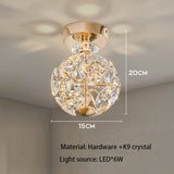 LED Crystal Pendant Light Glare-Free Illumination