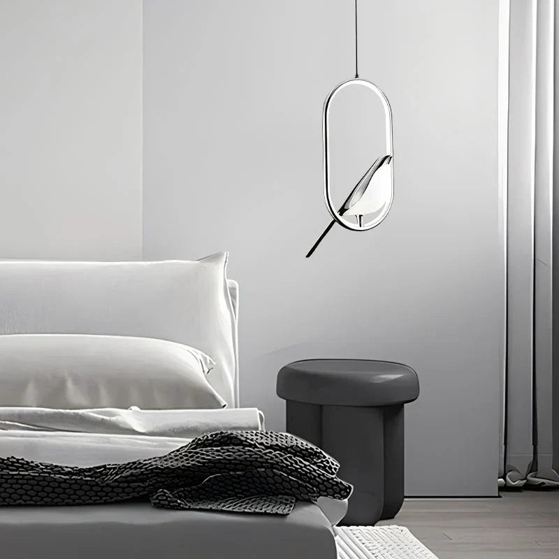 chandelier lit in bedroom ambiance