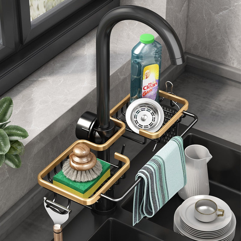 Corrosion-resistant aluminum bathroom shelf