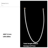 Lyra Dome LED Postmodern Gold Chrome Elegant Ceiling Light - OpalDwell