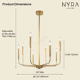 Rowan Chandelier - Farmhouse Industrial Style Detail