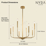 Rowan Chandelier - Farmhouse Industrial Style Detail