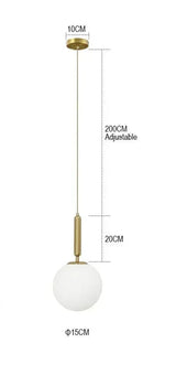 Modern Stone Pendant Light for Home Accent
