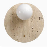 Travertine Wall Light for Hallway Decor