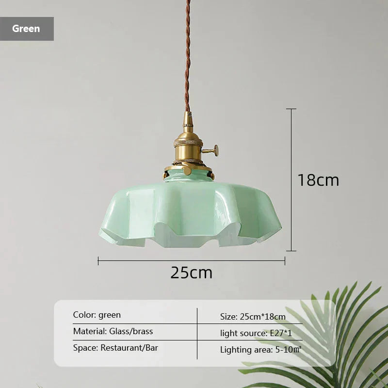 Classic Brass Pendant Light with Warm Glow