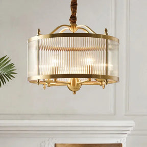 Elowen Gold Glass Chandelier Soft Ambient Glow