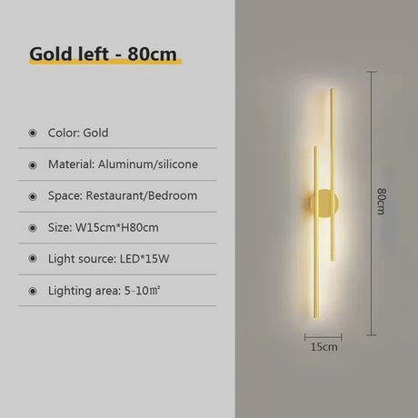 Double Head Wall Sconce with LED Lighting