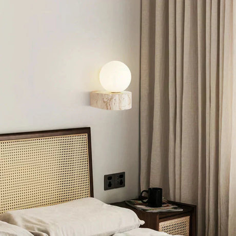 Glass wall lamp for modern accent piece