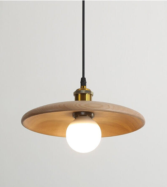 Wood Finish Pendant Light Design Detail | OroDwell