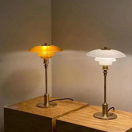 Contemporary table lamp for console table