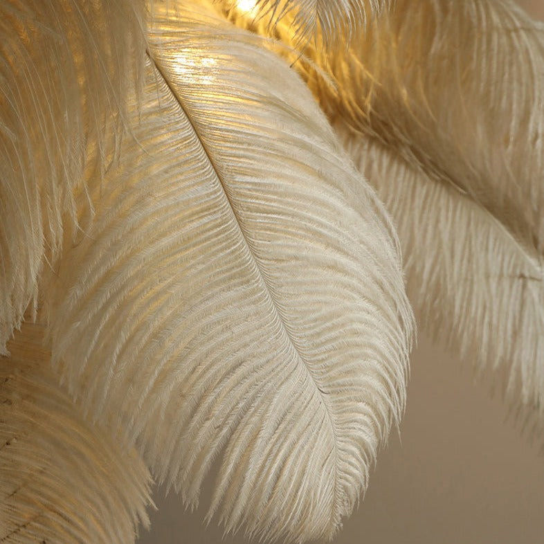 Sculptural standing lamp for living room