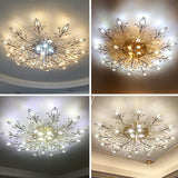 flush mount led chandelier for bedroom