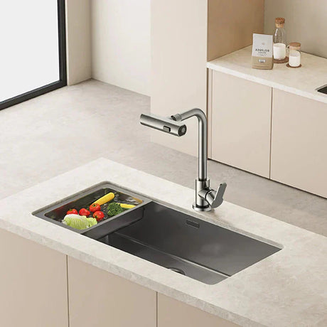 Swivel Spray Head Kitchen Faucet Detail
