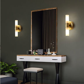 Space-saving wall sconce for bedroom