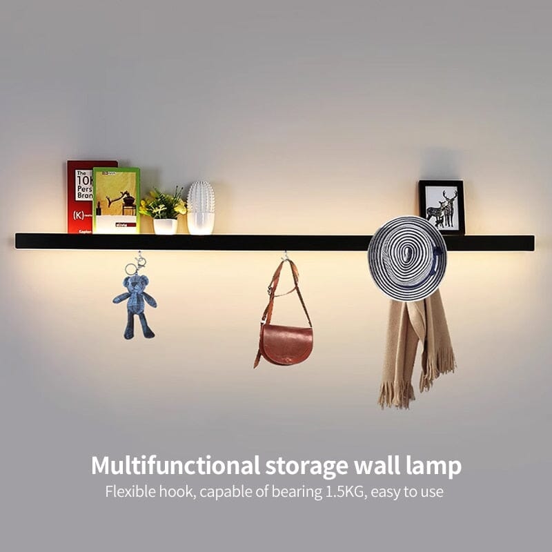 Acrylic wall lamp soft warm glow view