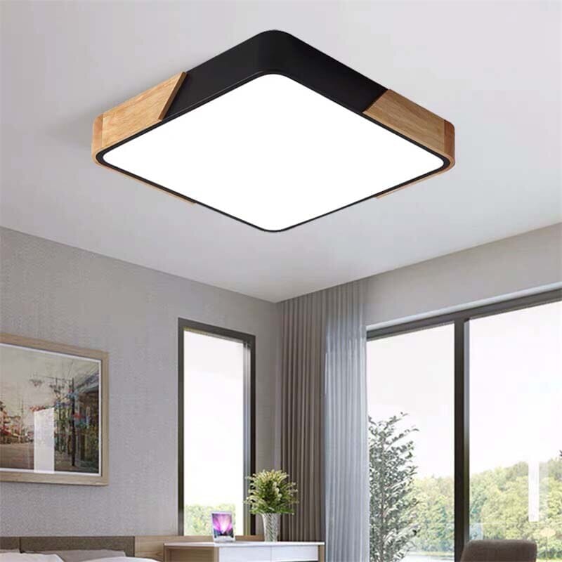 Wood Chandelier Rustic Minimalist Interior Accent