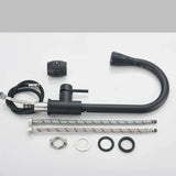 Modern black finish kitchen faucet for sinks