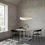 Woven Paper Pendant Light Knob Switch Detail