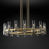 Maribel Chandelier - Iron and Glass Construction Detail