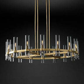 Maribel Chandelier - Iron and Glass Construction Detail