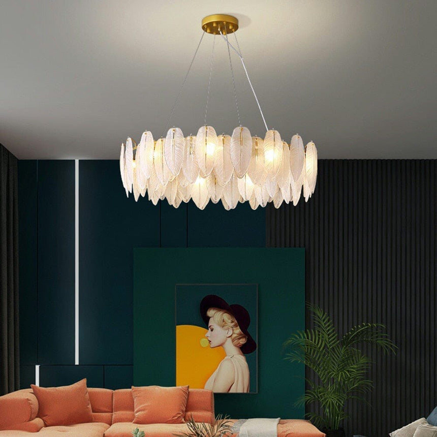 Glass chandelier for home decor enthusiasts