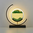 TerraGlow sculptural sand art lamp close-up sand texture detail