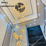 LuminaOrb Chandelier 15-Head Configuration Hallway Accent - OpalDwell