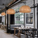 Bamboo Pendant Light LED for Living Room
